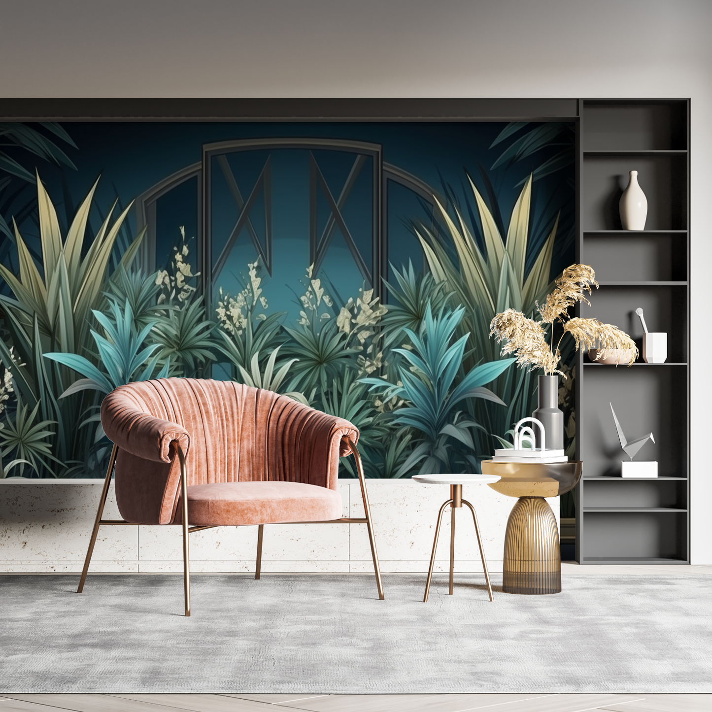 Papel pintado panorámico 3D para sala de estar - pano mural