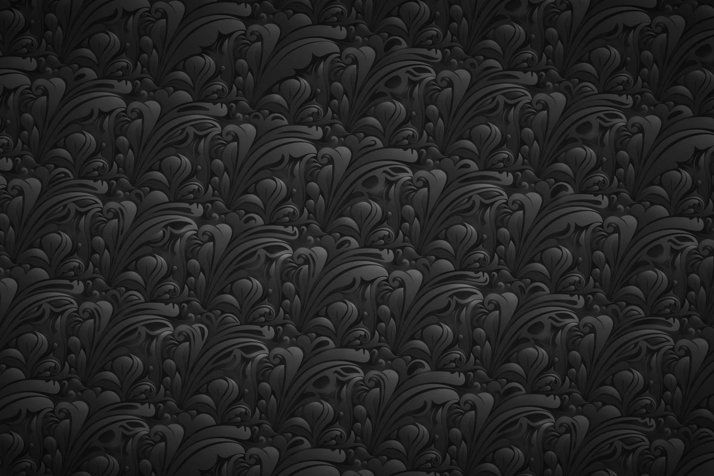 Papel pintado negro con patrón