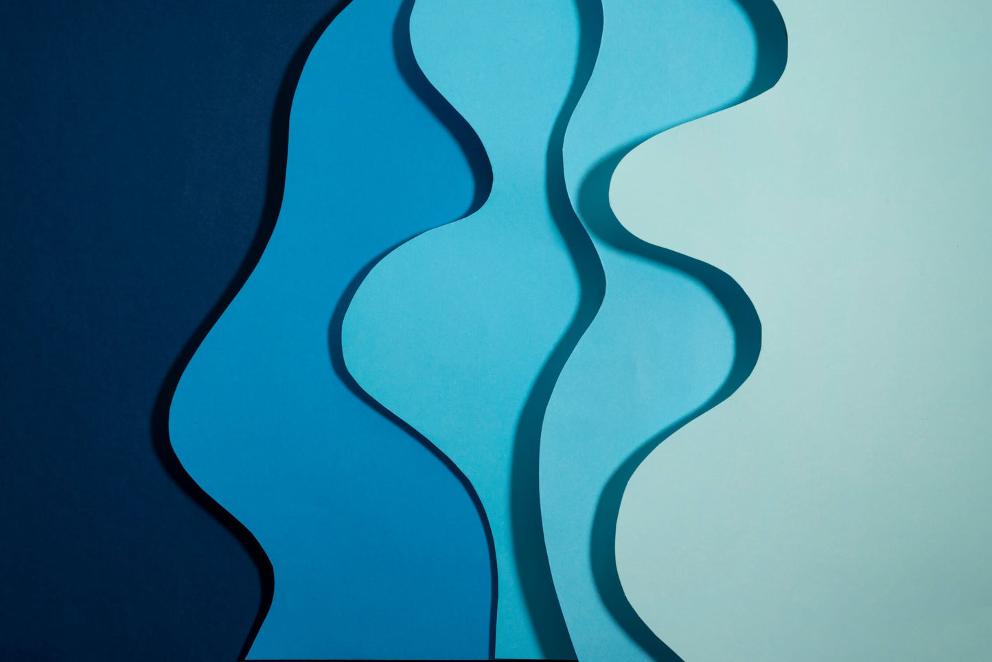 Papel pintado niño Olas azul marino