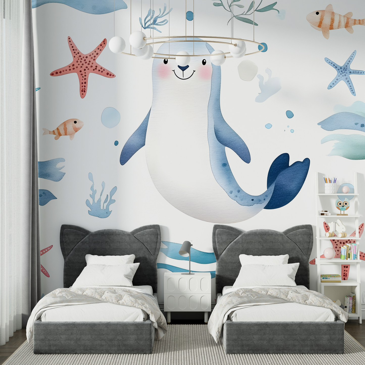 Papel pintado infantil Marinero - dormitorio del hombre araña