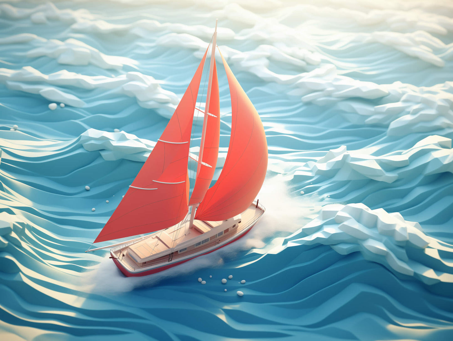 Papel pintado de barco infantil