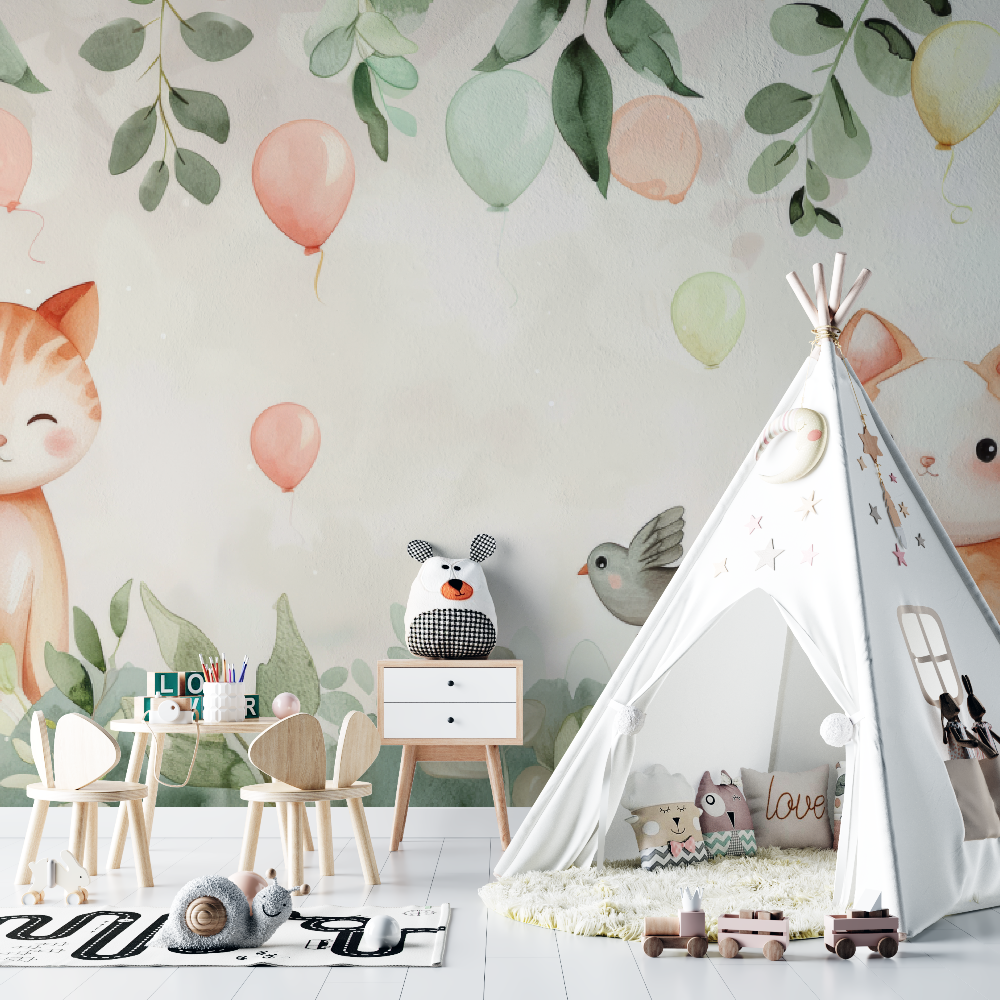 Papel Pintado De Bebé Gatitos Dibujo - bebe tipi