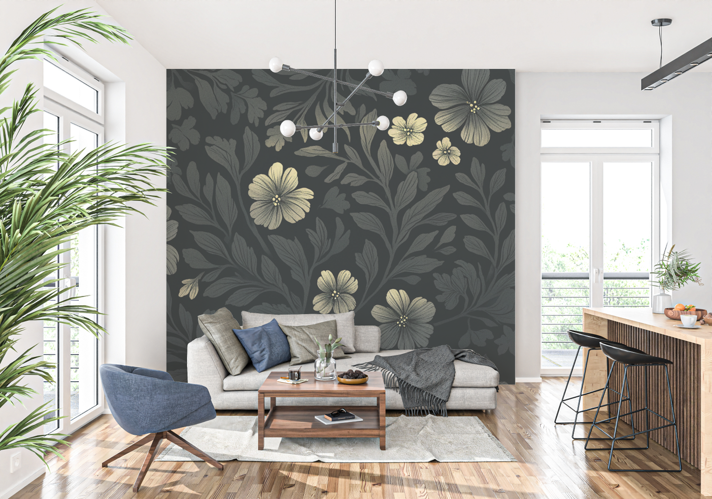 Papel Pintado negro - francés