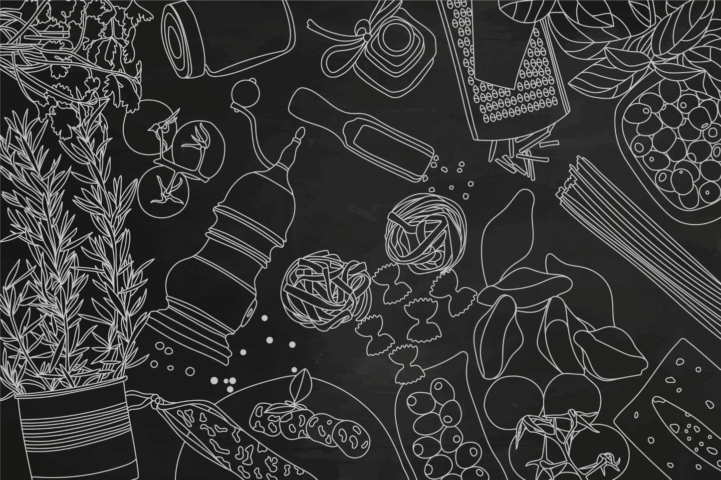Papel pintado de cocina negro