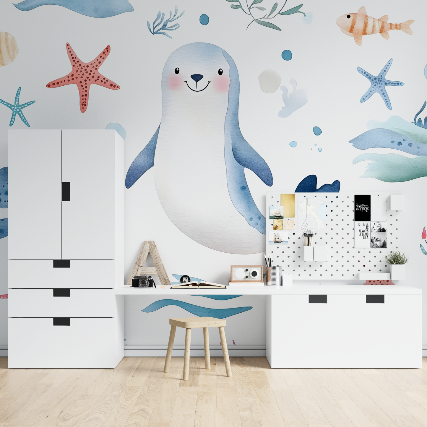 Papel pintado infantil Marinero - dormitorio de niño