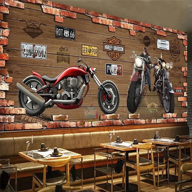 Decoración de pared de motocicleta Chopper