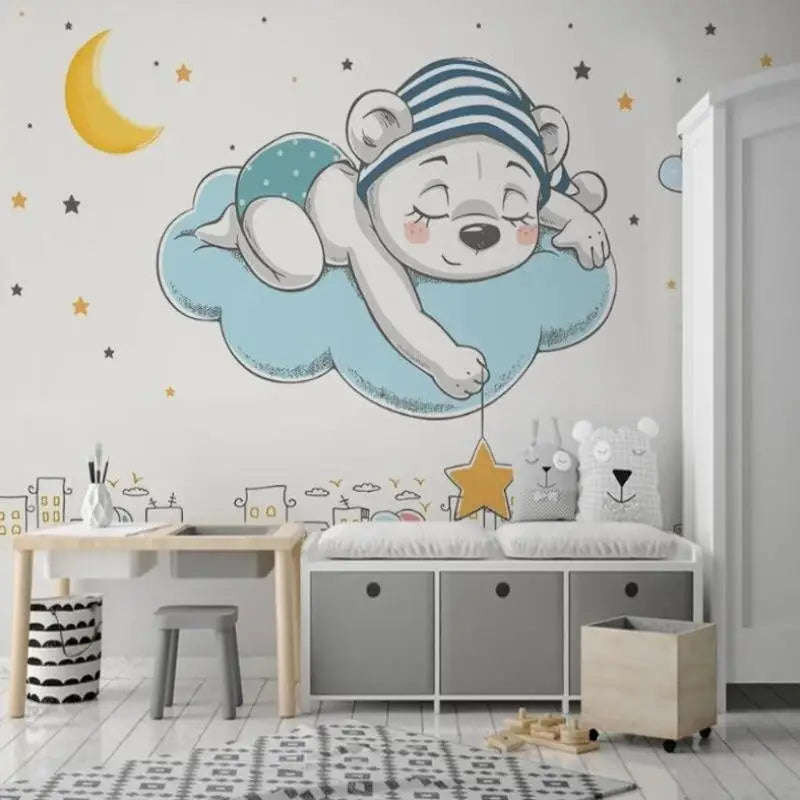 Papel pintado decorativo para habitación de bebé