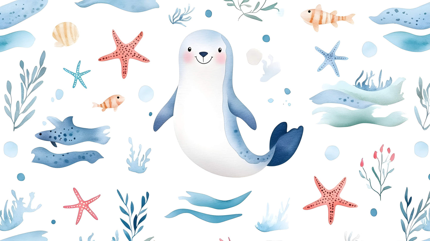 Papel pintado infantil marino