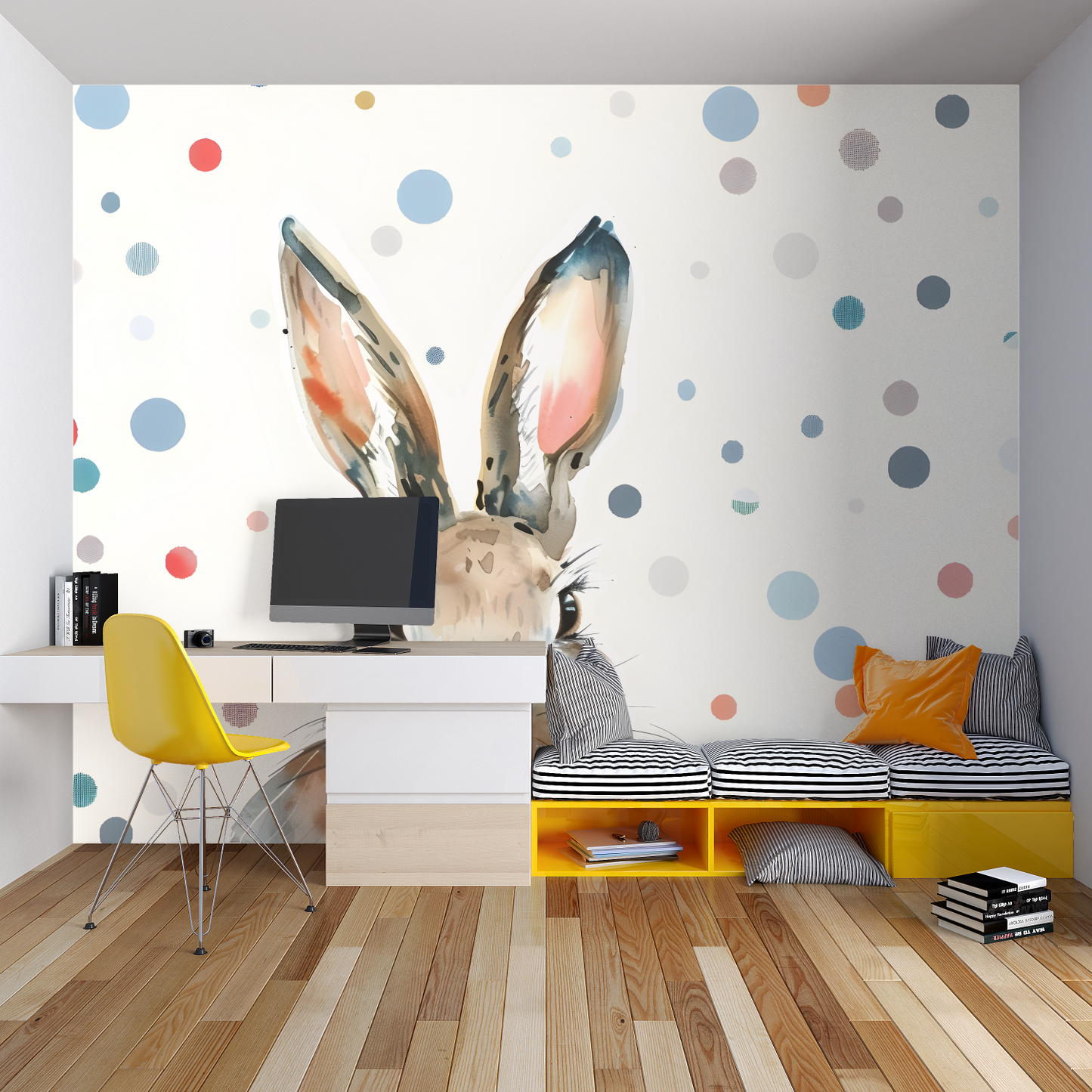 Papel pintado infantil Conejo - dormitorio de spiderman