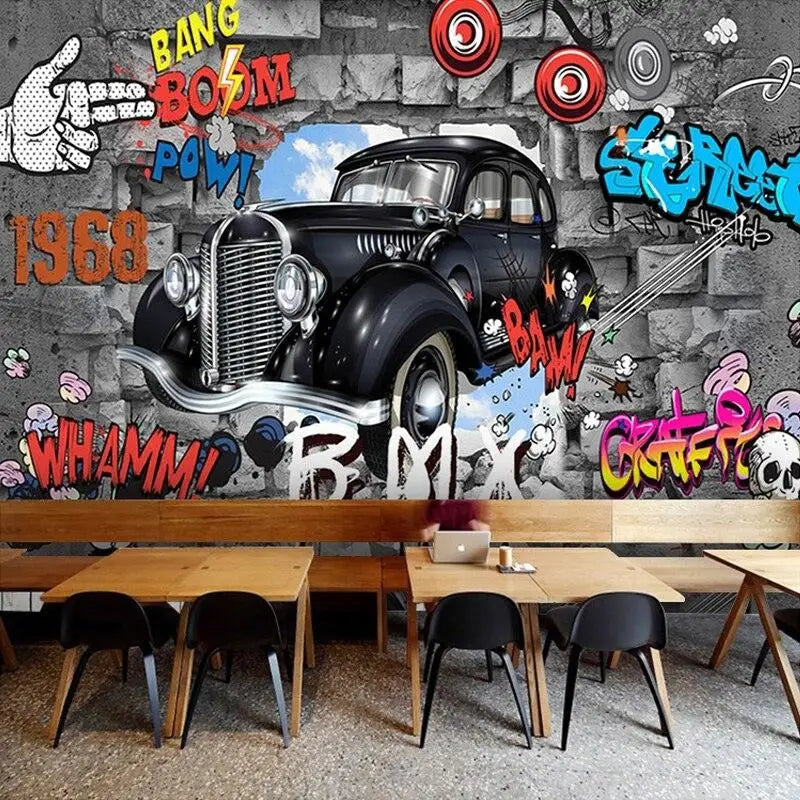 Papel Pintado De Graffiti Adolescente