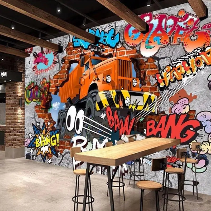 Papel Pintado De Graffiti Adolescente