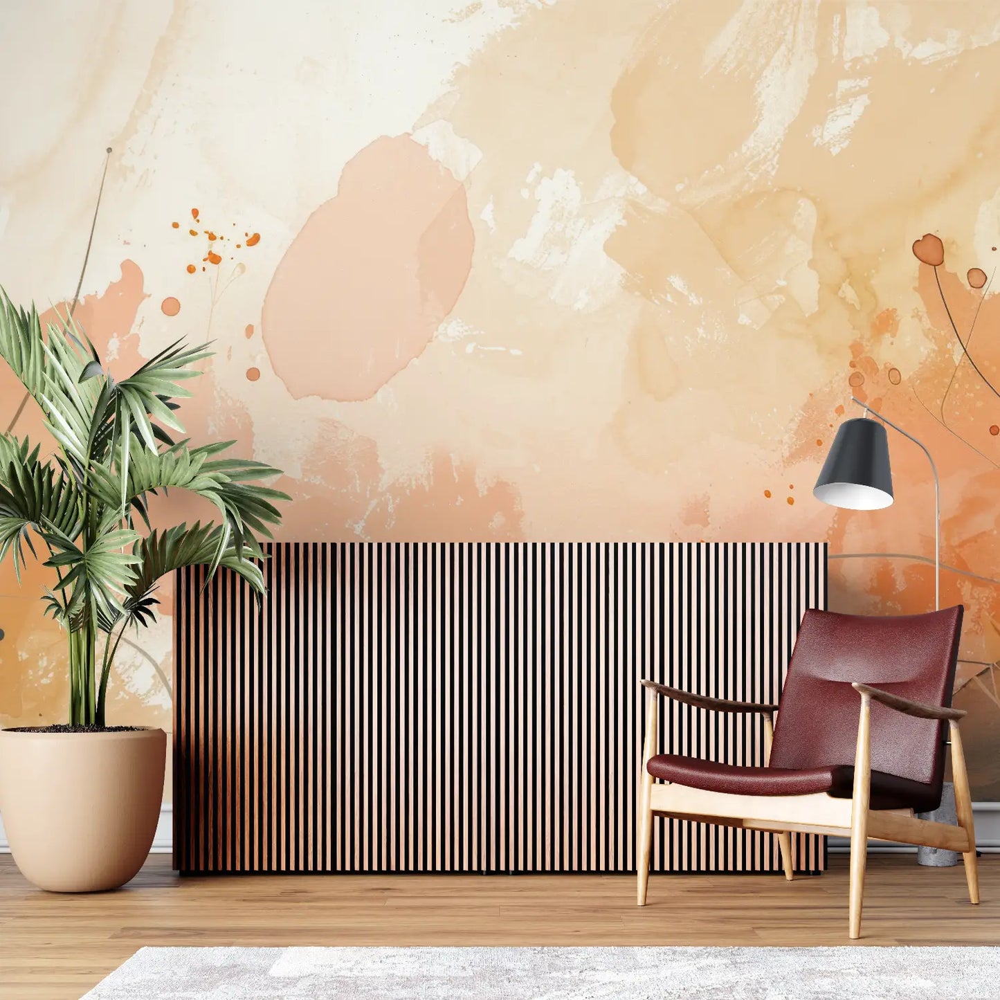 Papel pintado con terracota - mural