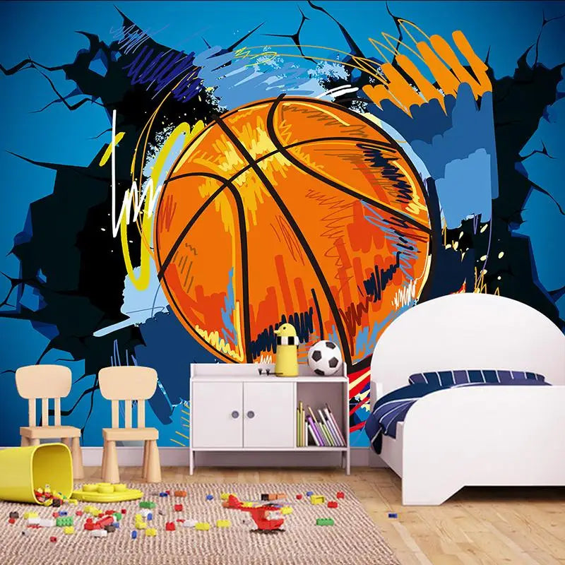 Papel Pintado De Baloncesto De Estilo De Dibujo