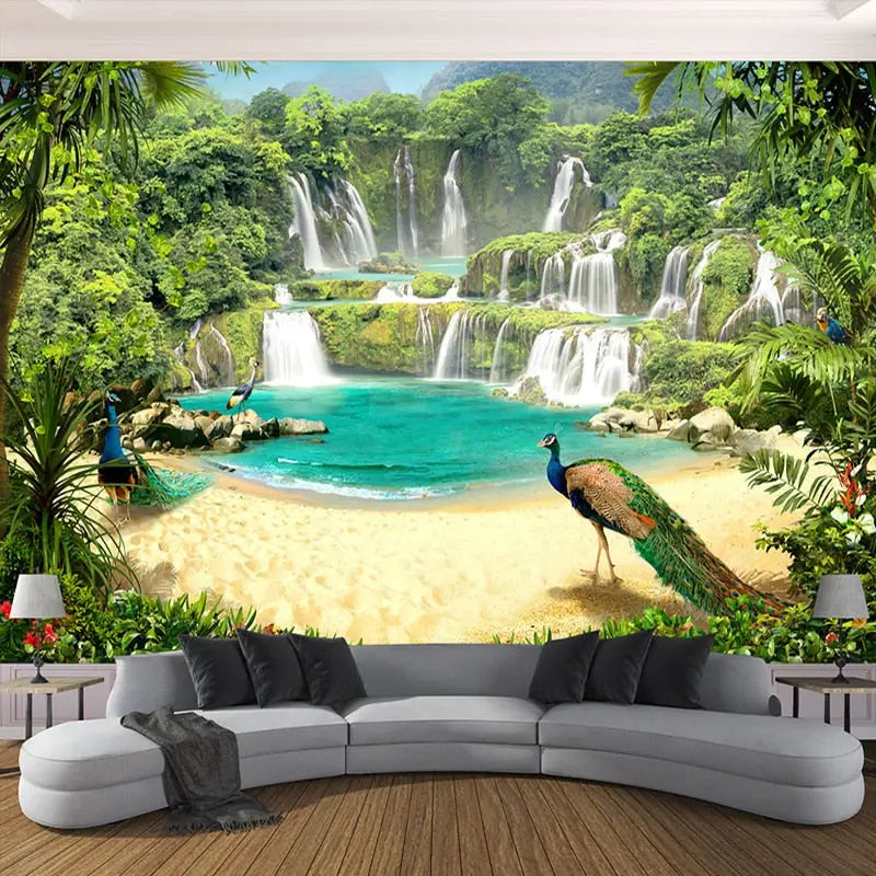 Papel Pintado de cascada zen