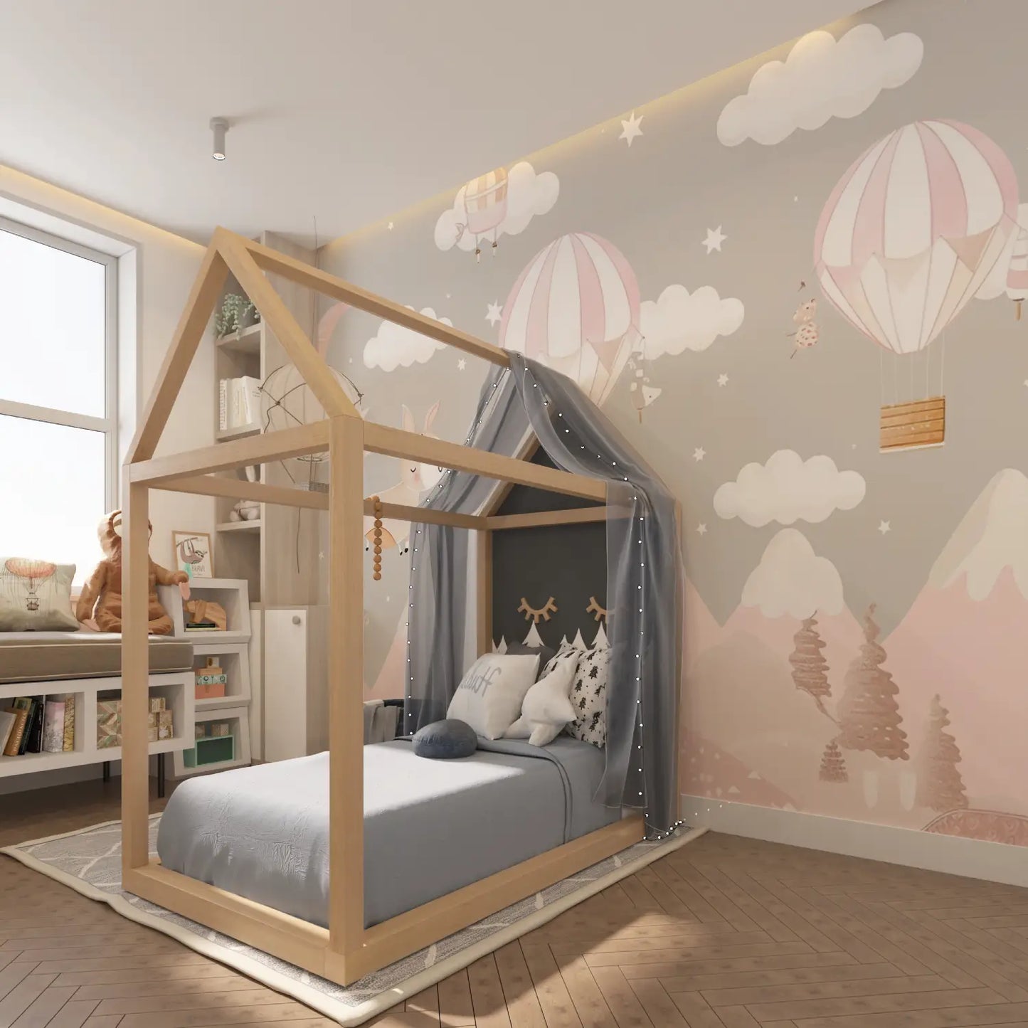 Papel pintado para habitación infantil de niñas - dormitorio del hombre araña