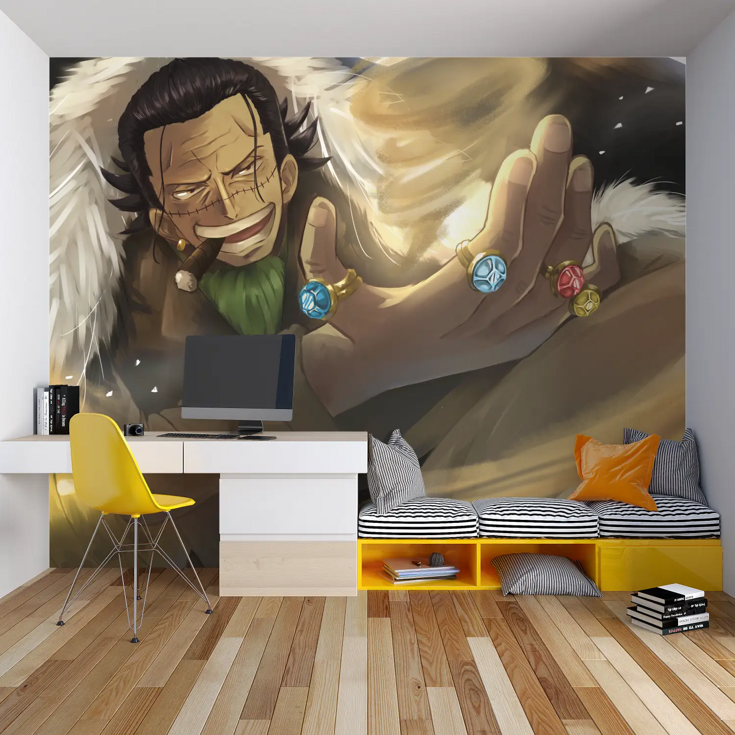 Papel Pintado de cocodrilo de anime - cama de dormitorio de niño