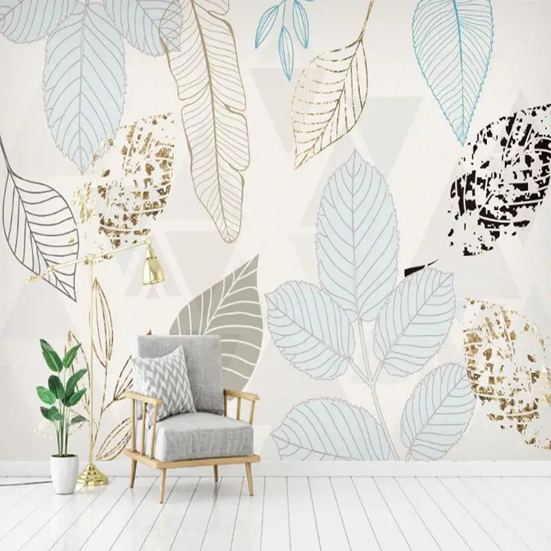 Papel pintado de diseño de follaje