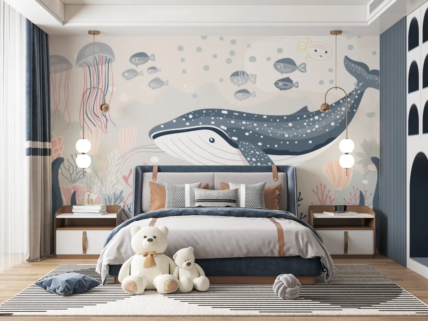 Papel pintado infantil Océano - pano anime