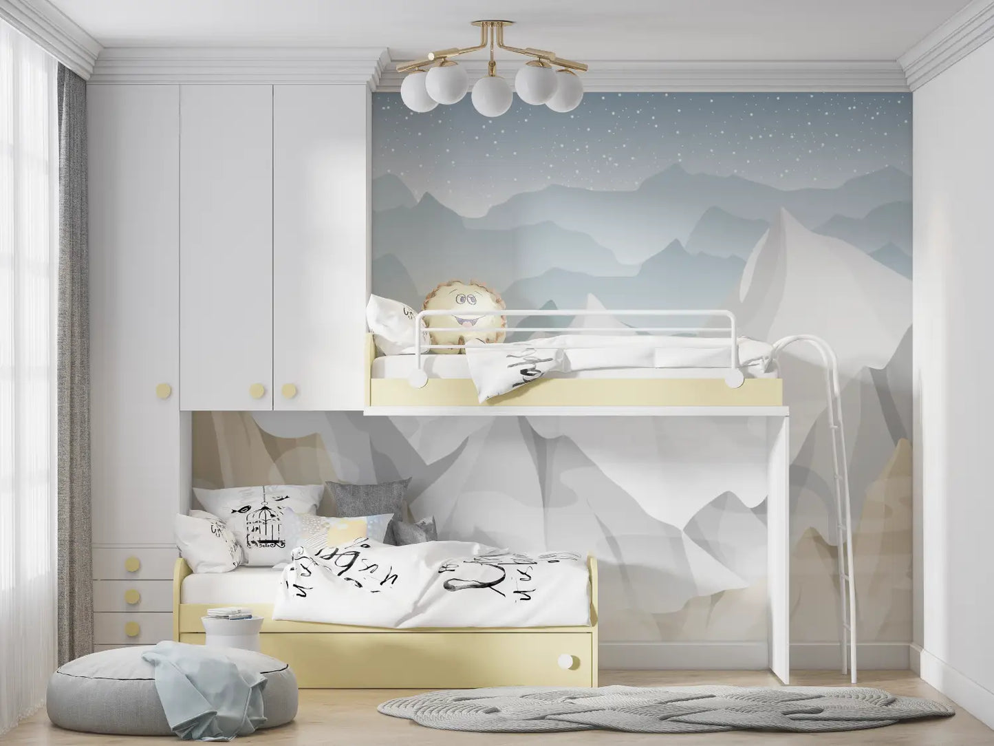 Papel pintado infantil Relieve - pared panorámica