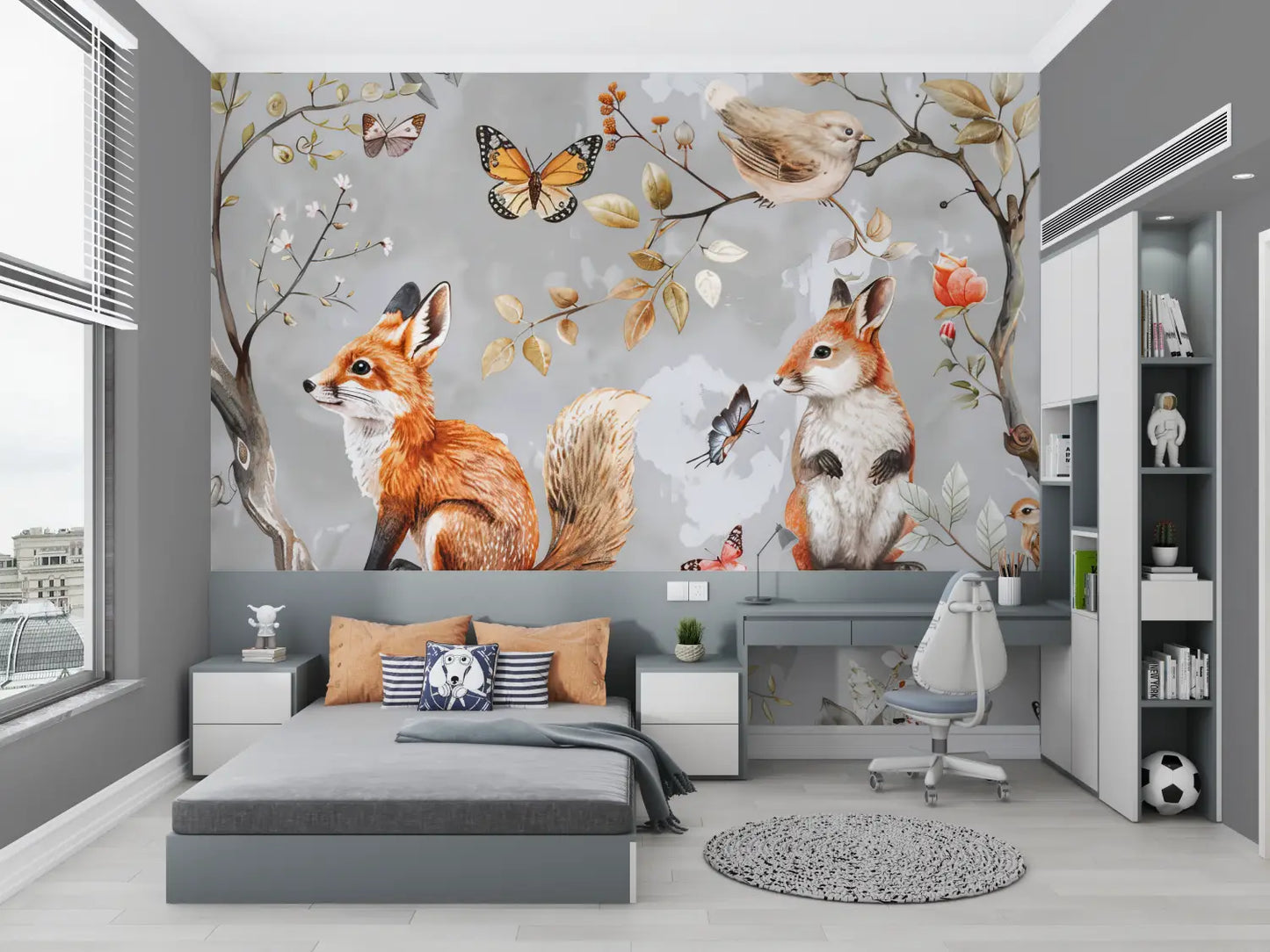 Rollo de papel pintado infantil - dormitorio de niño