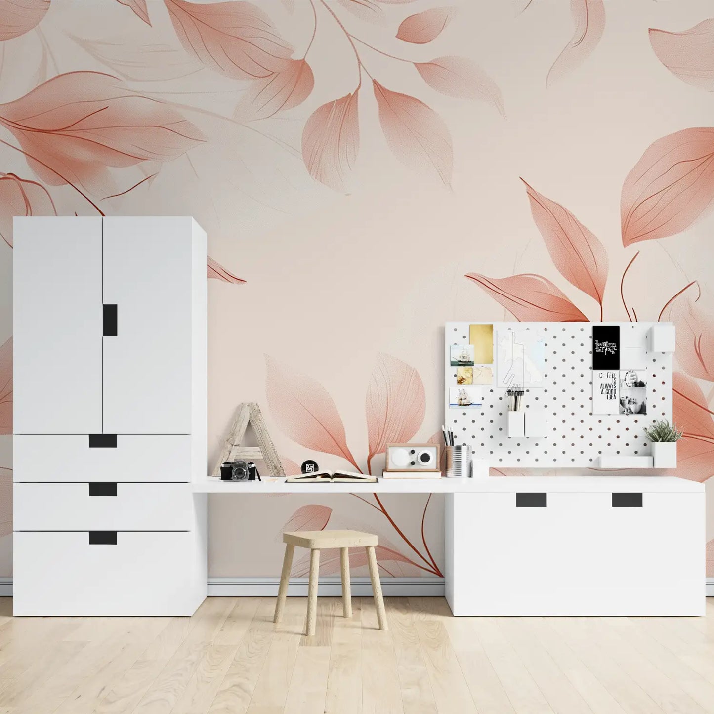 Papel pintado infantil Diseño Salmón - dormitorio infantil