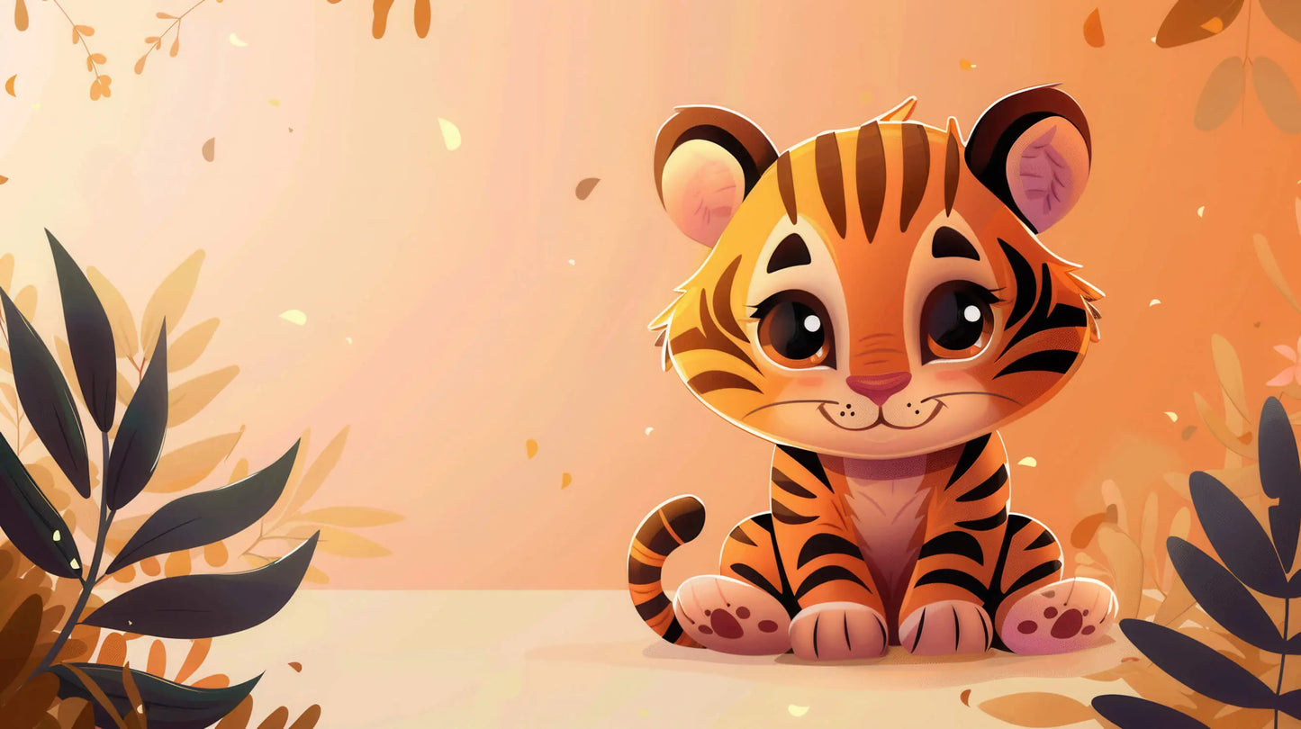 Papel pintado infantil Tigre