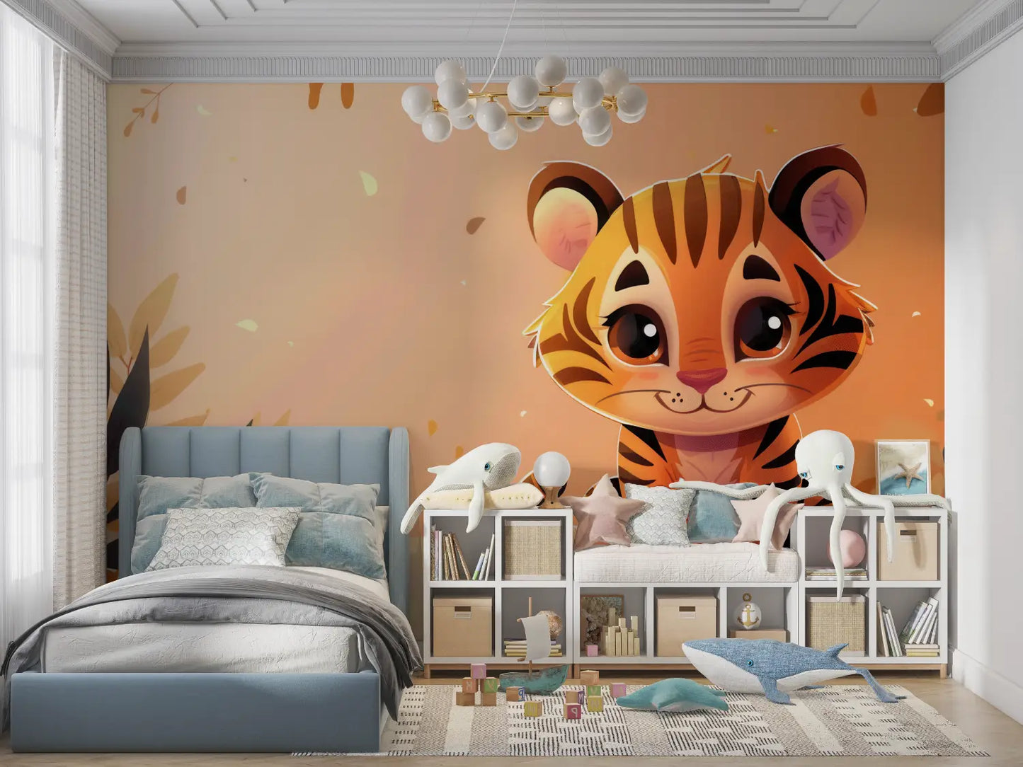 Papel pintado infantil Tigre - dormitorio infantil