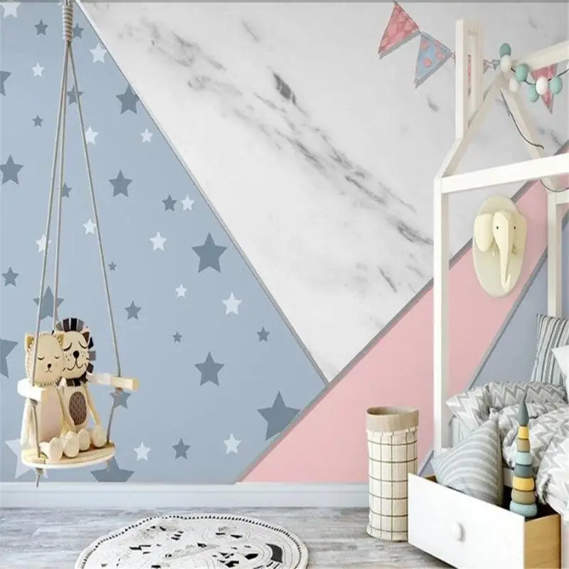 Papel Pintado de estrellas geométricas