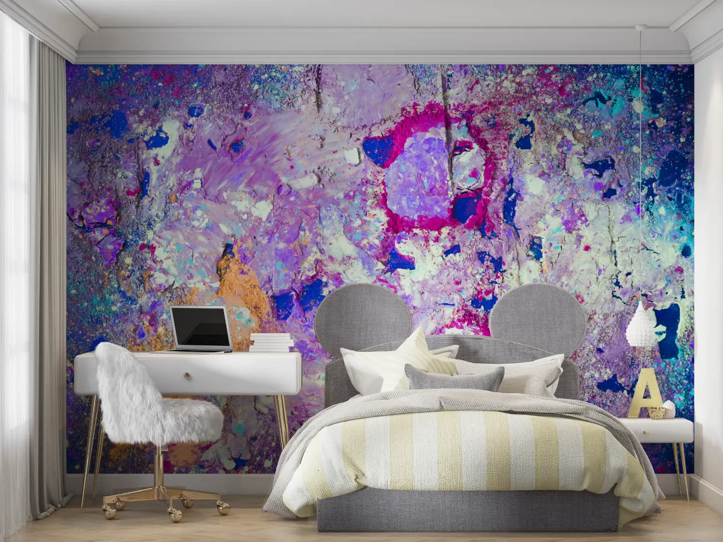 Graffiti Pintura Adolescente Papel Pintado - dormitorio pequeño