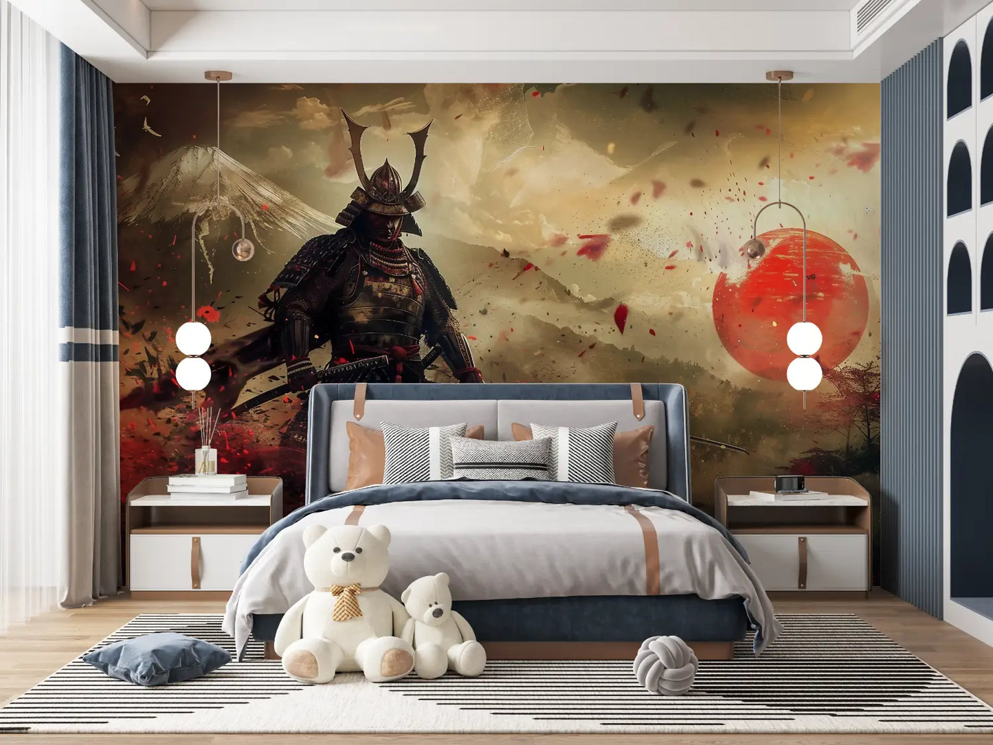 Papel Pintado de Samurai Warrior - anime panorámico