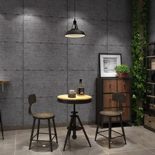 Papel pintado industrial con efecto hormigón