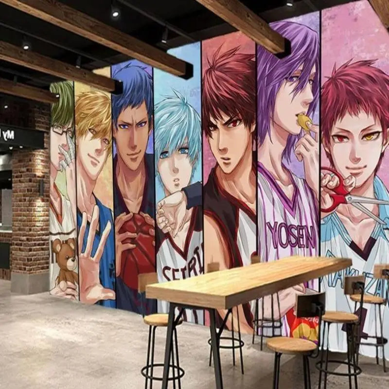 Papel Pintado del Equipo de Baloncesto Manga Japonés