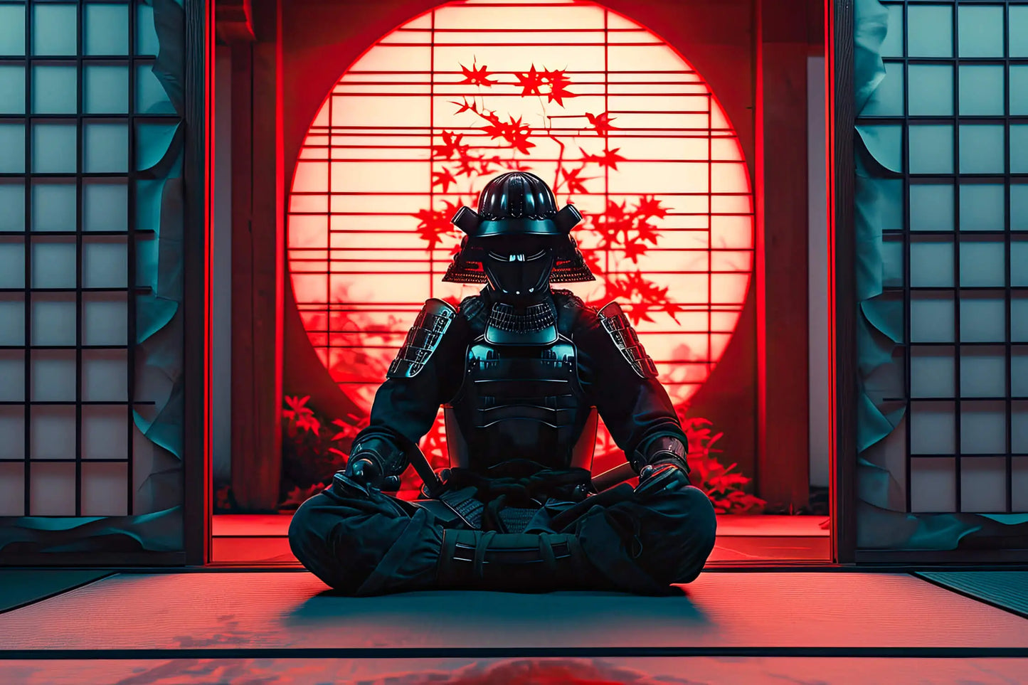 Papel Pintado de Samurai japonés Zen