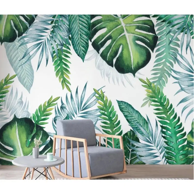 Papel pintado con estampado de jungla