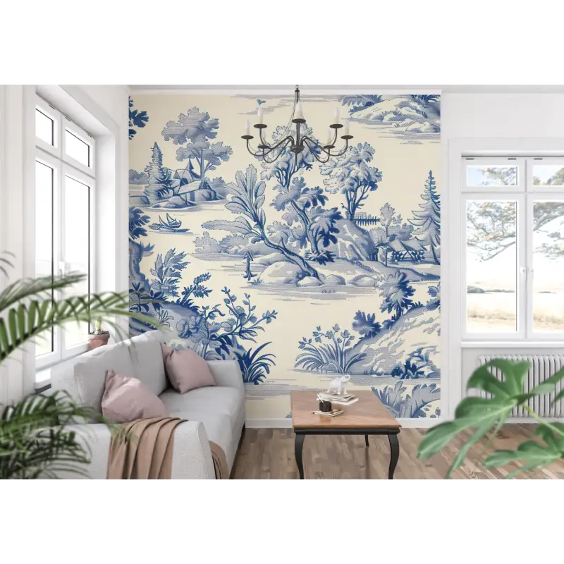 Papel pintado con motivos Toile De Jouy - Francés