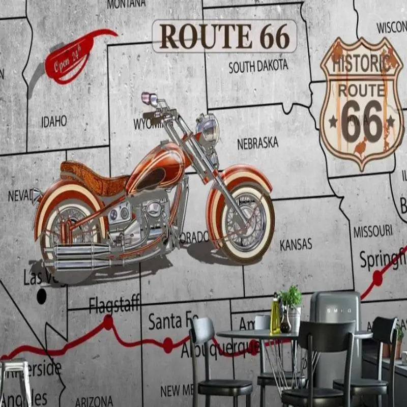 Ruta 66 Papel Pintado de motocicletas