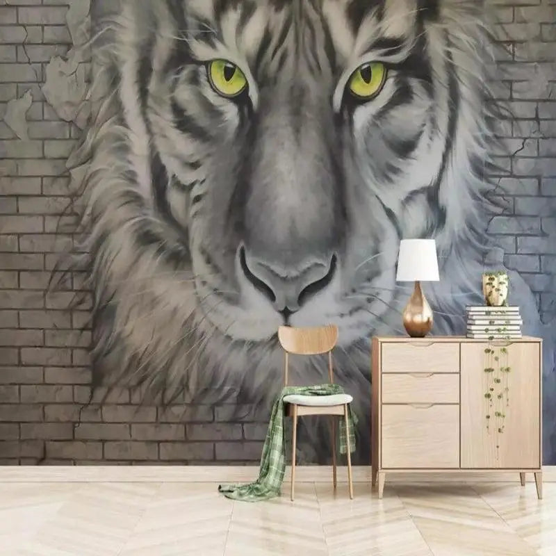 Papel pintado mural tigre