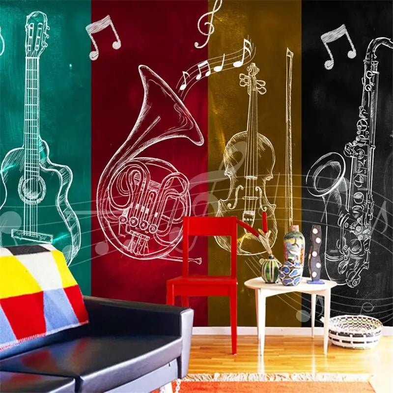Papel Pintado de Instrumentos Musicales