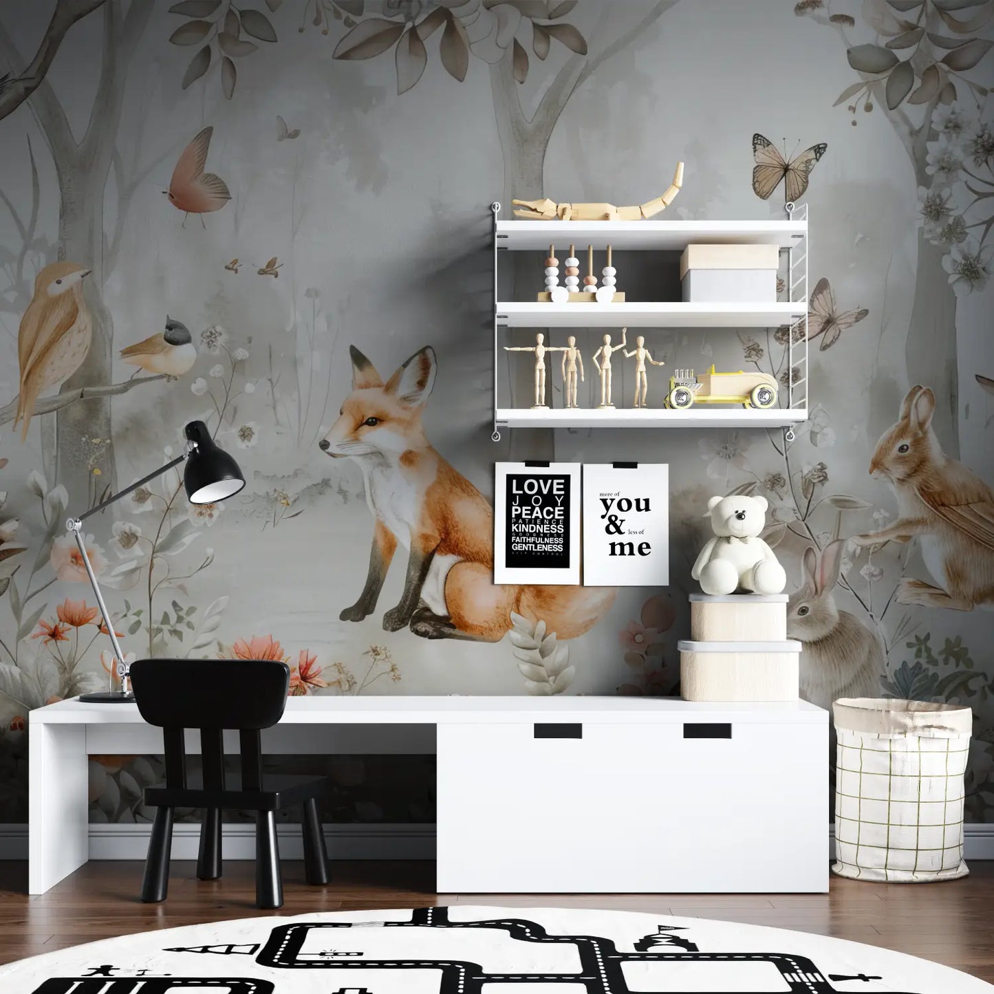 Papel pintado para dormitorio infantil de naturaleza - papel pintado de spiderman