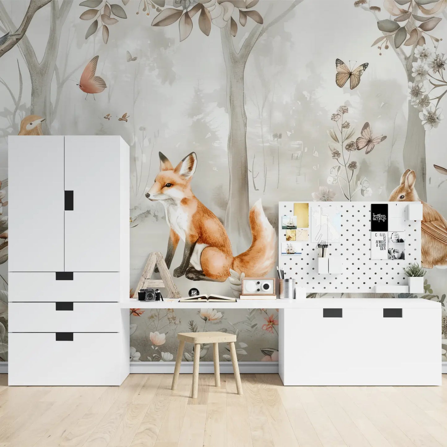 Papel pintado de la naturaleza para la habitación de los niños - dormitorio del niño