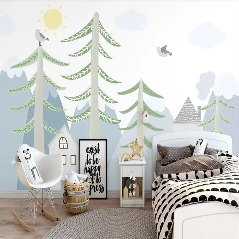 Papel Pintado de pajaritos