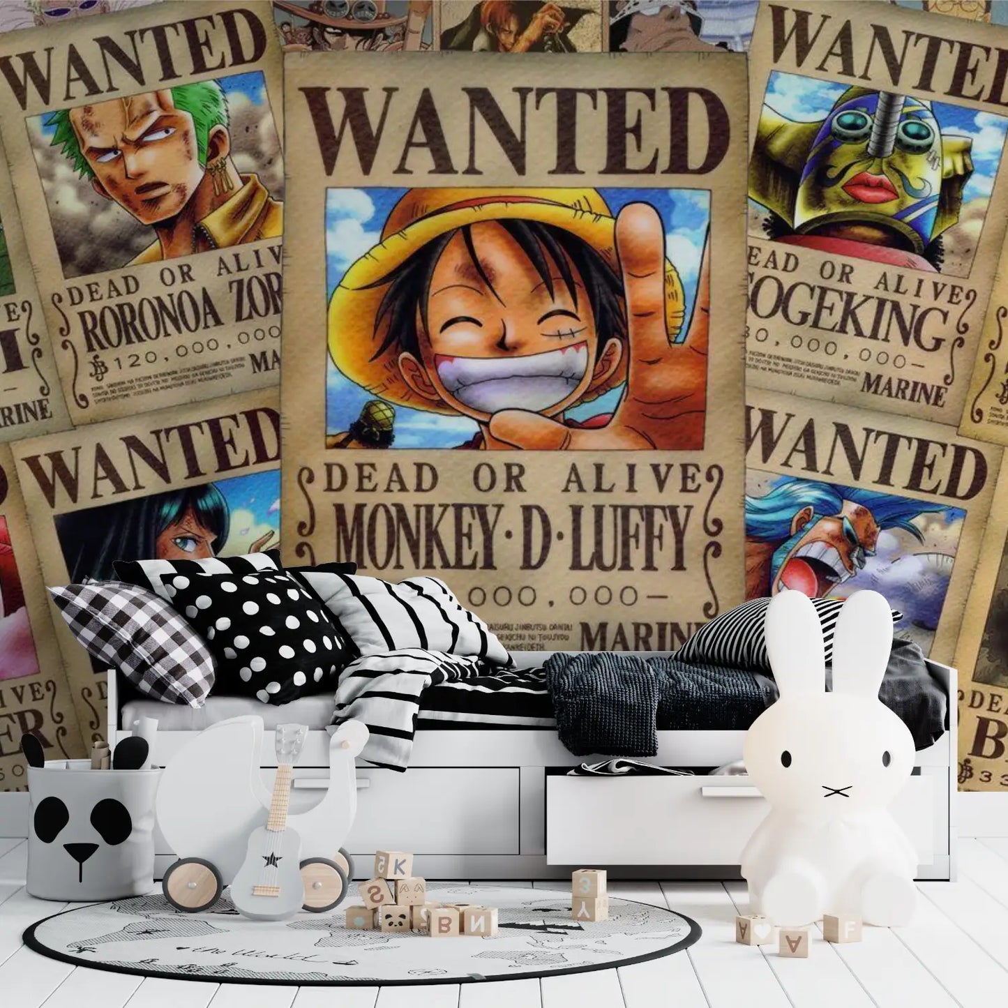 Pósteres premium de papel pintado de One Piece - héroe manga