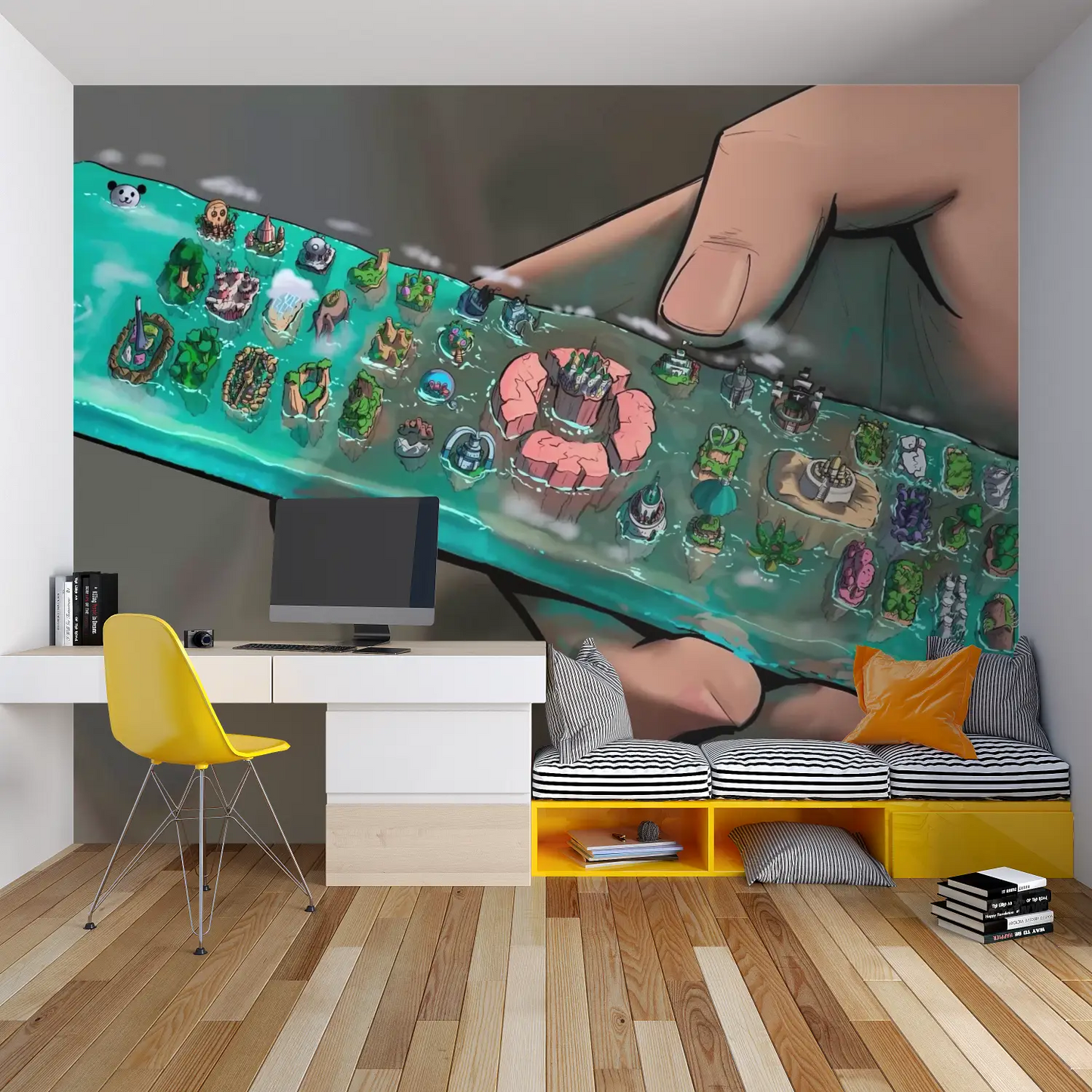 Papel pintado Grand Line de One Piece - dormitorio de Spiderman