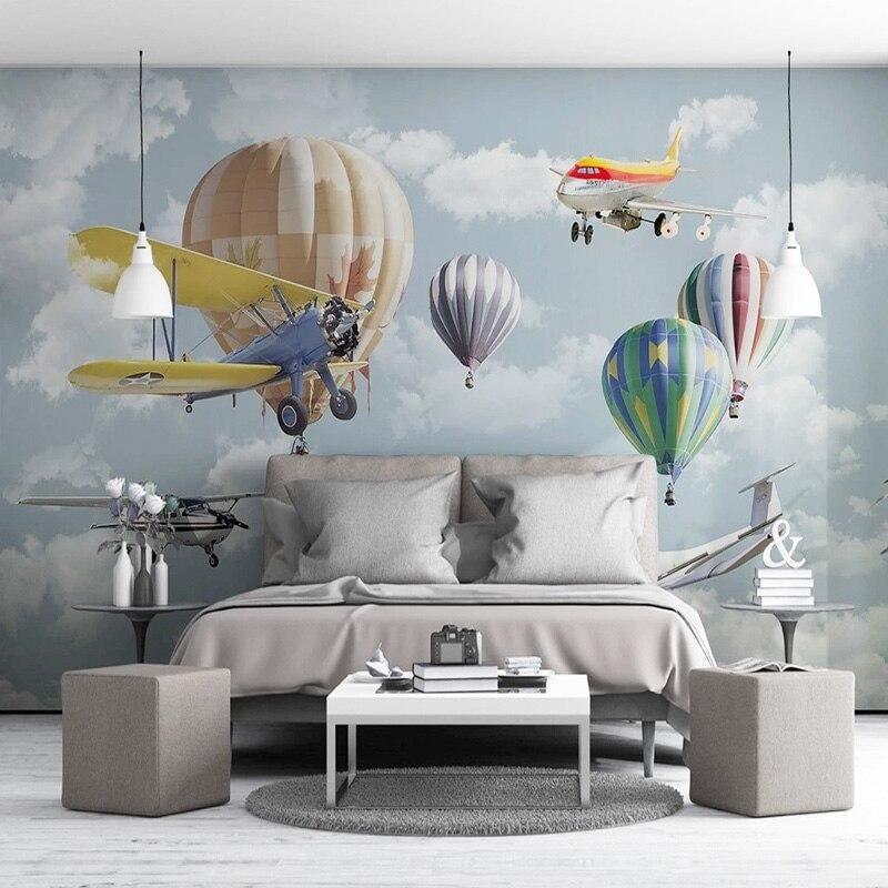 Papel Pintado Panorámico de Globo Aerostático