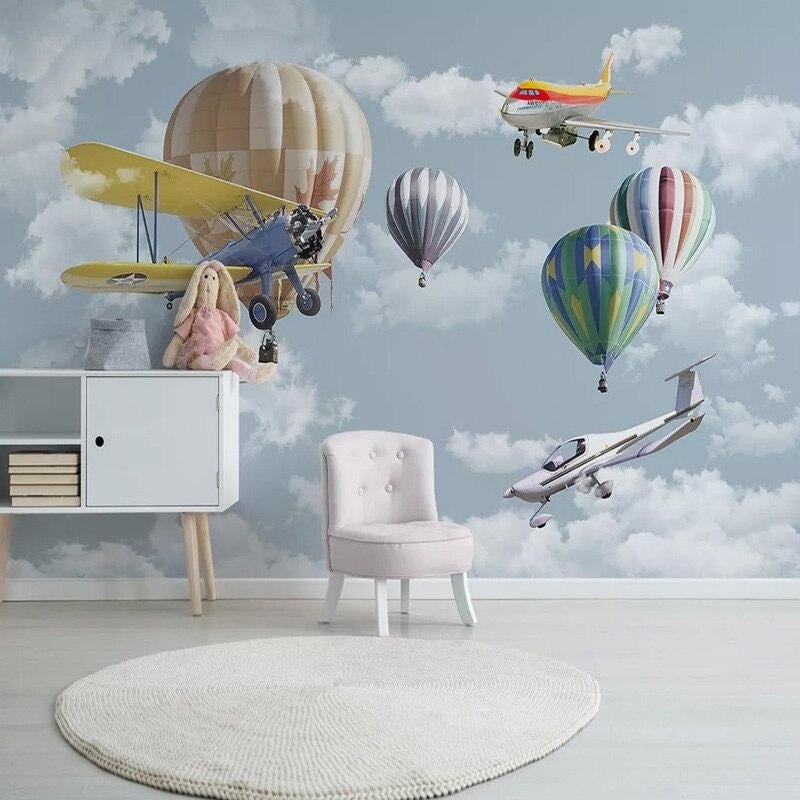Papel Pintado Panorámico de Globo Aerostático