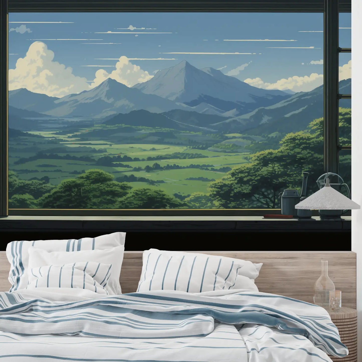 Papel pintado panorámico Trompe L'Oeil - merlin leroy