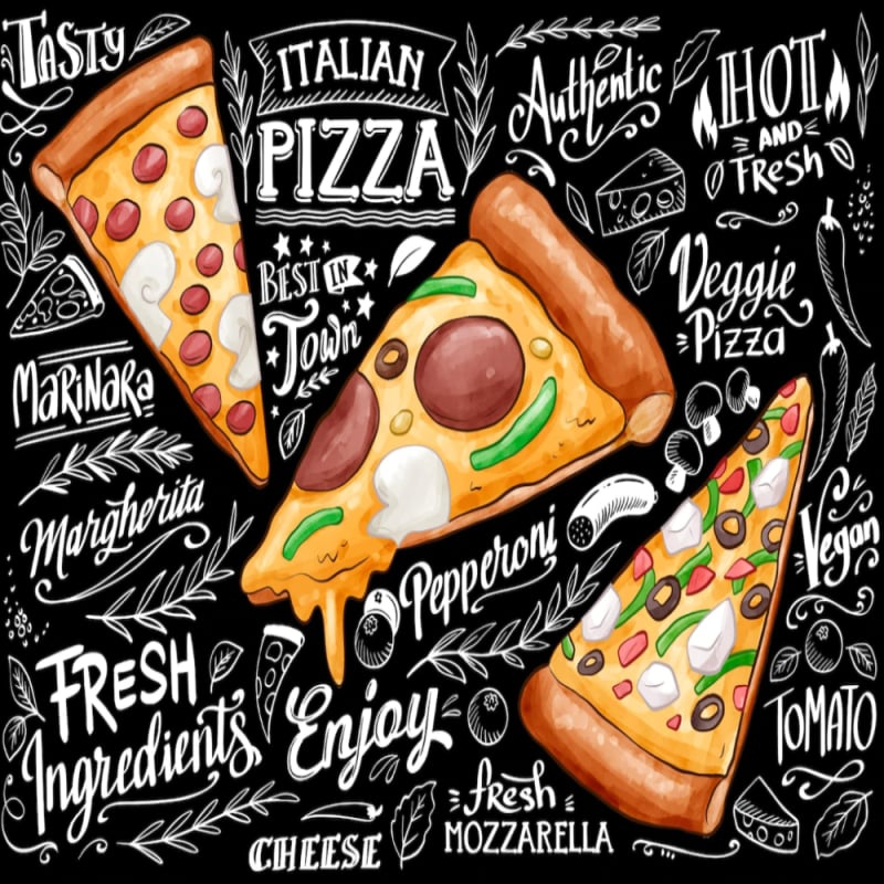 Papel Pintado para pizzería