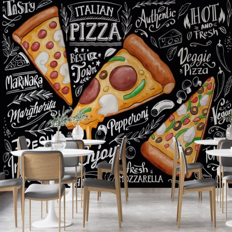 Papel Pintado para pizzería
