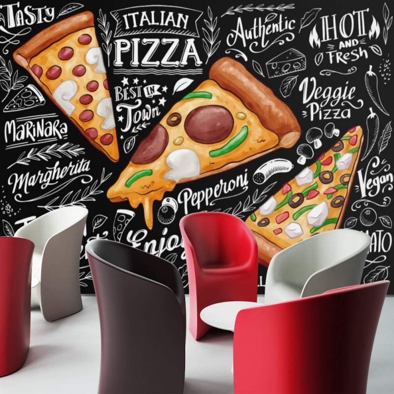 Papel Pintado para pizzería