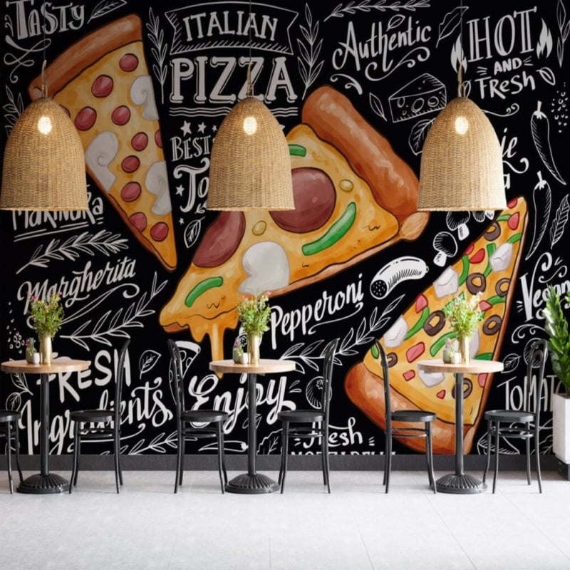 Papel Pintado para pizzería